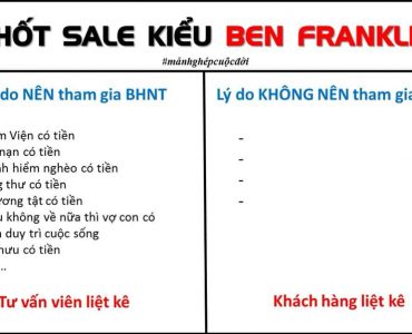 CHỐT SALE KIỂU BEN FRANKLIN